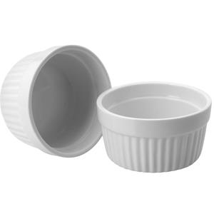 Excellent Houseware 4x Creme Brulee Schaaltjes/bakjes Wit 11 Cm Van Porselein erveerschalen