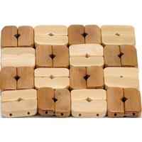 Arte Regal Tischsets 13 X 13 X 2 Cm Holz Braun/beige 3 Stück