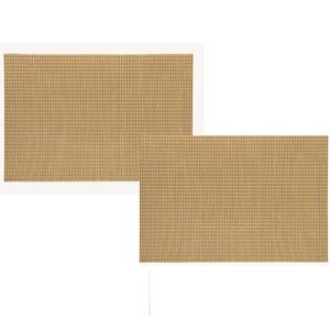 Bellatio 2x Rechthoekige Placemats Goud Kunststof 45 X 30 Cm - Placemats