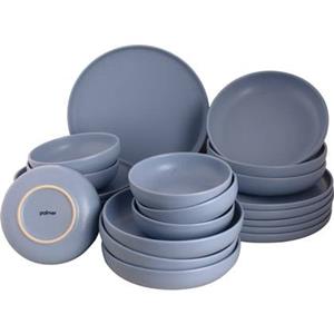 Palmer Serviesset Sandy Loam Stoneware 6-persoons 24-delig Blauw