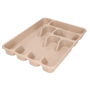 Hega Hogar Bestekbak/bestekhouders 6-vaks Taupe 40 X 30 X 5 Cm - Bestekbakken