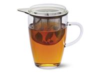 BOHEMIA Selection Simax Teeglas Lyra mit Siebeinsatz und Deckel farblos