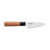 KAI Seki Magoroku Red Wood Officemesser 10 cm - Carbon 1K6 Stahlklinge - Griff Pakkaholz