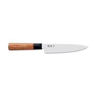 KAI Seki Magoroku Red Wood Allzweckmesser 15 cm - Carbon 1K6 Stahlklinge - Griff Pakkaholz