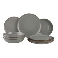 Butlers NATIVE Geschirr-Set 12-tlg. grau