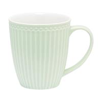 Greengate Becher Alice Becher mit Henkel pale green 0,4 l, Stoneware