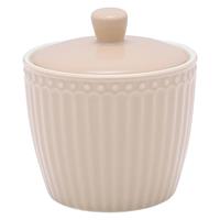 GreenGate Suikerpot met deksel Alice creamy fudge 120ml - Ø 8.5 cm