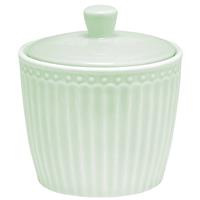 GreenGate Suikerpot met deksel Alice lichtgroen 120ml - Ø 8.5 cm