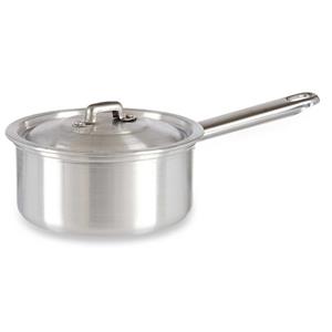 Kinvara Steelpan/sauspan/juspan zilverkleurig 28 x 16 x 9 cm van 1 liter aluminium teelpannen