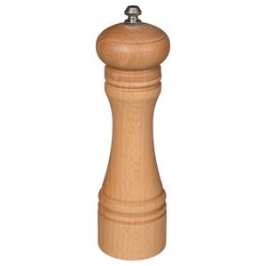 5five Pepermolen/zoutmolen hout beige 22 cm - Pepermaler/zoutmaler - Kruiden en specerijen vermalers