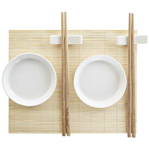 Items Keramieken sushi servies/serveerset voor 8 personen 7-delig - Sushi eetset