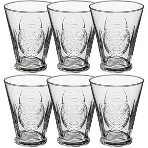 Secret De Gourmet Set van 6x stuks tumbler glazen Carmela 340 ml van glas - Drinkglazen - Waterglazen