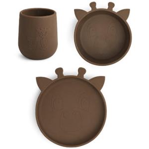 nuuroo Geschirrset Judi Giraffe 3er, Acorn