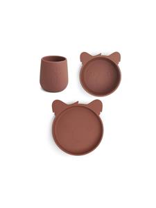 nuuroo Geschirrset Judi Koala 3er Set, Mahogany
