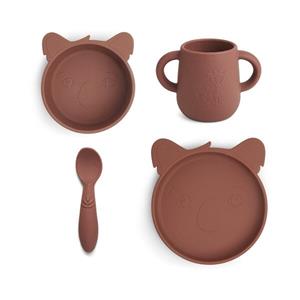nuuroo Geschirrset Lykke Koala 4-teilig, Mahogany