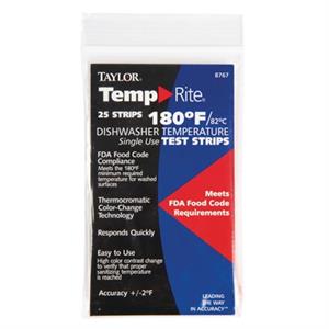 Nisbets Vaatwasser temperatuur teststrip (25 stuks)) - 25