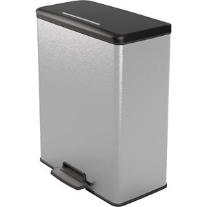 Curver Deco Bin Duo Pedaalemmer 52 L (2x26 L) - Zilver metallic