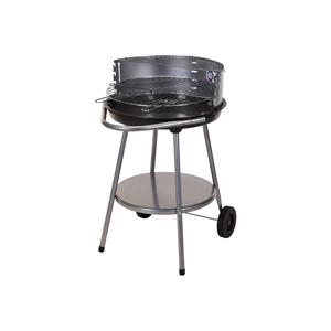 BIGBUY OUTDOOR Holzkohlegrill Mit Rädern Grill Schwarz (ø 51 Cm)