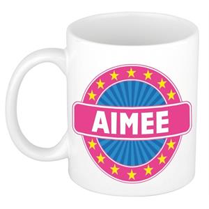 Bellatio Aimee naam koffie mok / beker 300 ml - namen mokken