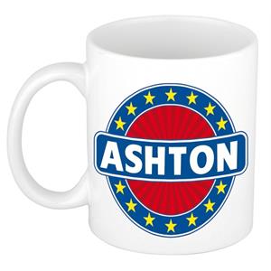 Bellatio Ashton naam koffie mok / beker 300 ml - namen mokken