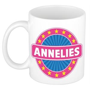 Bellatio Annelies naam koffie mok / beker 300 ml - namen mokken