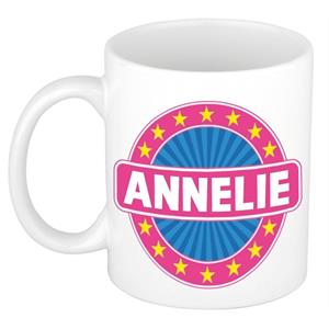 Bellatio Annelie naam koffie mok / beker 300 ml - namen mokken