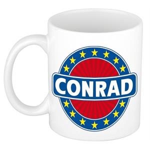 Bellatio Conrad naam koffie mok / beker 300 ml - namen mokken