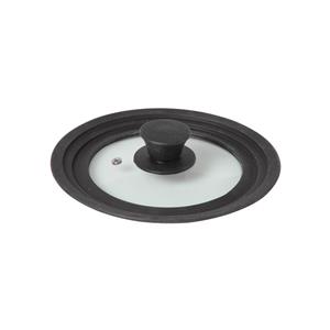 Universele glazen pannendeksel met siliconen rand voor pannen 16-18-20 cm - Kookpannen accessoires