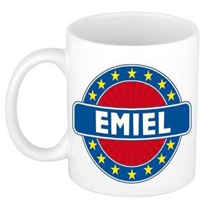 Bellatio Emiel naam koffie mok / beker 300 ml - namen mokken