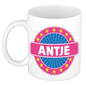 Bellatio Antje naam koffie mok / beker 300 ml - namen mokken