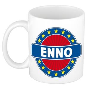 Bellatio Enno naam koffie mok / beker 300 ml - namen mokken