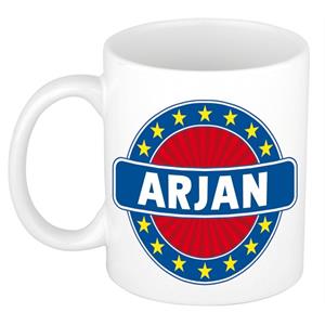 Bellatio Arjan naam koffie mok / beker 300 ml - namen mokken