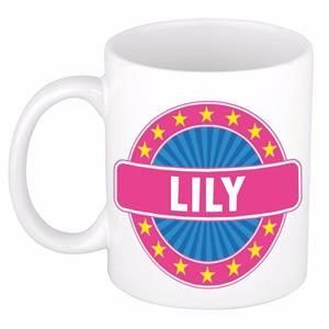 Bellatio Lily naam koffie mok / beker 300 ml - namen mokken