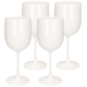 6x Stuks Onbreekbaar Wijnglas Wit Kunststof 48 Cl/480 Ml - Wijnglazen