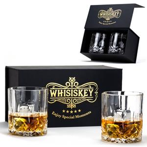 Whisiskey Klassieke Tumbler Whiskey Glazen - 2 Tumbler Glazen - Whiskey Glazen Set - Waterglazen - Drinkglazen