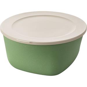 KOZIOL Frischhaltedose »Connect Box Nature Leaf Green, 2 L«, Kunststoff-Holz-Mix, mit Deckel