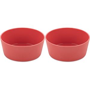 KOZIOL Schale »Connect Bowl Nature Coral, 890 ml«, Kunststoff-Holz-Mix, stapelbar