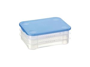 Sunware Club Cuisine Vleeswarendoos Transparant Blauw - 22,5 X 16,5 X 9 Cm