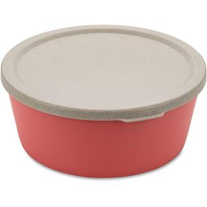 KOZIOL Schale »Connect Bowl Nature Coral, 400 ml«, Kunststoff-Holz-Mix, stapelbar