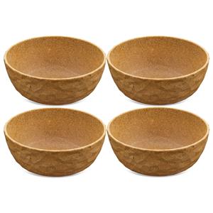 KOZIOL Schale »Club Bowl 4er-Set Nature Wood, 700 ml«, Kunststoff-Holz-Mix, (Set, 4-tlg), outdoor-geeignet