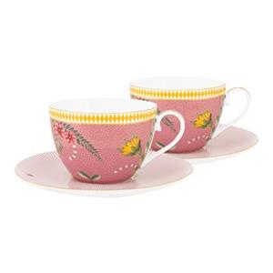 PIP STUDIO La Majorelle La Majorelle Tasse mit Untertasse pink 0,28 l Set2 (pink)