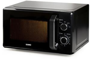 DOMO DO2520 Mikrowelle Schwarz 800W Timerfunktion