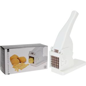 Excellent Houseware Aardappelsnijder - Friet nijder - Wit - Groente nijder - Rvs - Keukengerei