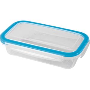 Hega Hogar 3x Voorraad/vershoudbakjes 0,5 Liter Transparant/blauw Plastic - Vershoudbakjes