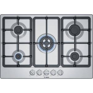 BOSCH - PGQ7B5B90 - Gaskookplaat - 5 zones - 10800W - 75 cm - Roestvrij staal