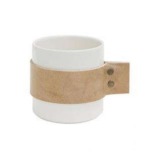 TAK Design Mok Wrap Me 200 Ml 8,5 X 9 Cm Keramiek Wit/bruin