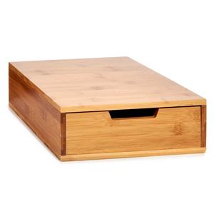 Kinvara Koffie Cup/capsule Houder/dispenser Lade Bamboe Hout 30 X 30 X 10 Cm - Koffiecuphouders