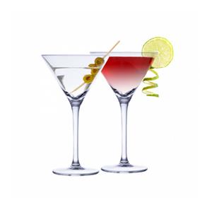 4x Martini Cocktailglazen 220 Ml - Cocktailglazen