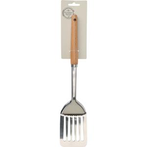 ℃Excellent houseware Keukengerei Spatel Rvs Steel En Houten Handvat 32 Cm - Keuken Gardes