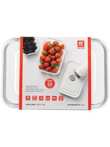 Zwilling Vakuum-Box 3er-Set Fresh & Save Glas weiß